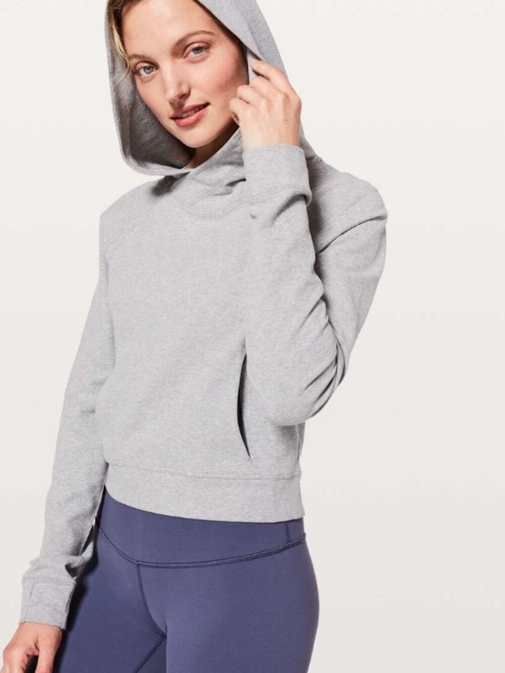 lululemon Nice And Natural Popover In Heathered Medium Gray